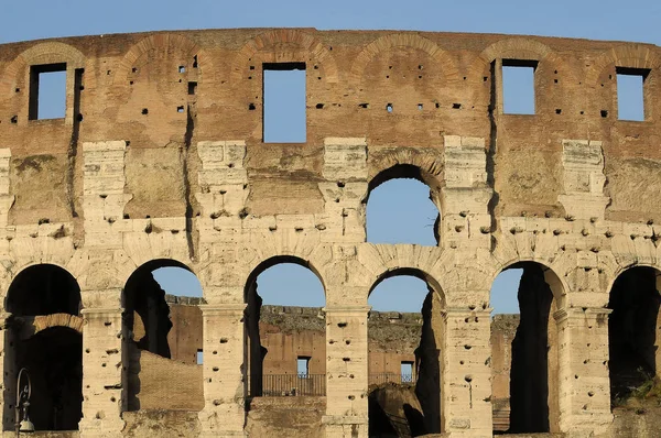 Het Romeinse Colosseum Stad Rome Lazio Italië — Stockfoto