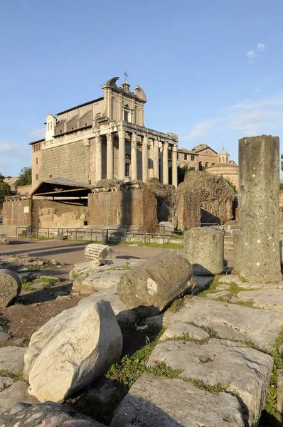 Forum Romano Nella Città Roma Lazio Italia — Foto Stock