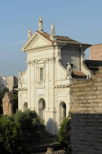 Kerk Ruimte Van Het Romeinse Forum Rome Lazio Italië — Stockfoto