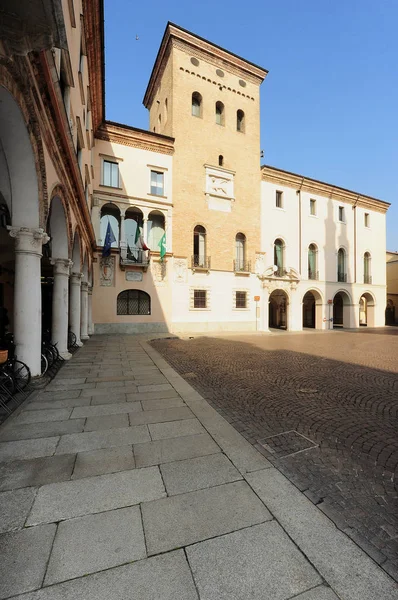 Town Hof City Crema Lombardy Italy — стоковое фото