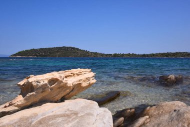 Halkidiki Yarımadası 'nın Kayalıklarının Ayrıntıları, 20-08-18