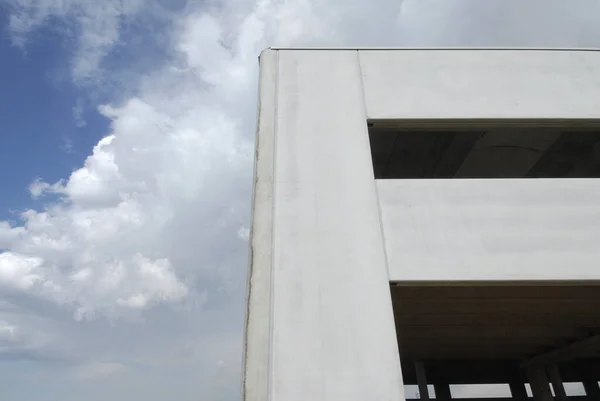 Detalhes Prefabricado Industrial Domínio Ecocidade Perto Villagem Villasanta Lombardy Itália — Fotografia de Stock