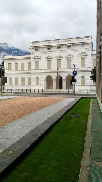 Palast Dem Zentrum Der Stadt Bellinzona Schweiz — Stockfoto