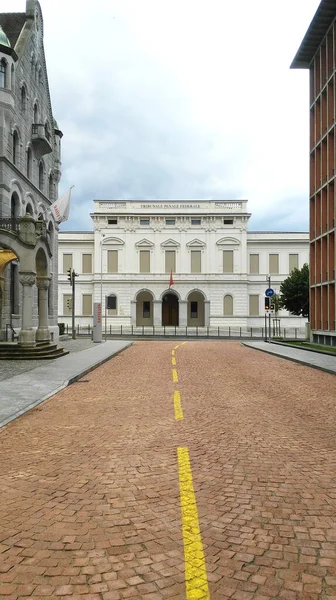 Palast Dem Zentrum Der Stadt Bellinzona Schweiz — Stockfoto