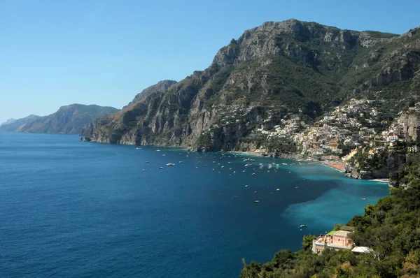 Świadectwo Panoramiczne Town Amalfi Campania Włochy — Zdjęcie stockowe