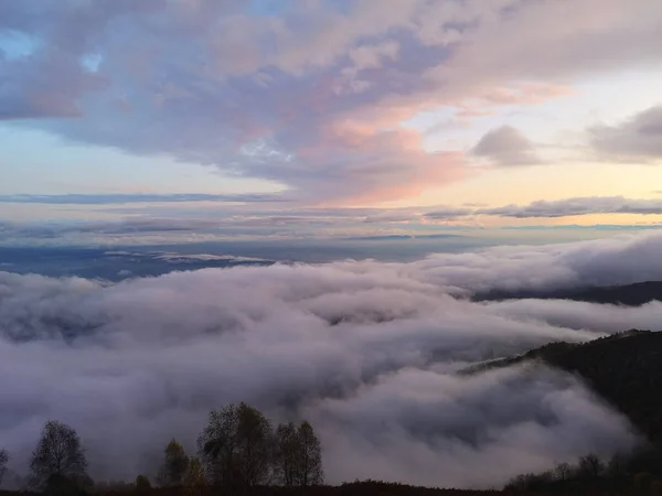 Vista Dalla Cima Bossola Montagna Piemonte Italia — Foto Stock