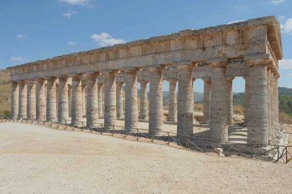 Die Griechenland Tempel Von Segesta Sizilien Italien — Stockfoto