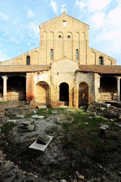 Bazylea Świętej Marii Asunty Wyspie Torcello Veneto Włochy — Zdjęcie stockowe