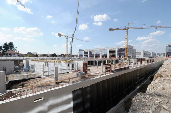 Bouwplaats Stad Desio Lombardie Italië — Stockfoto