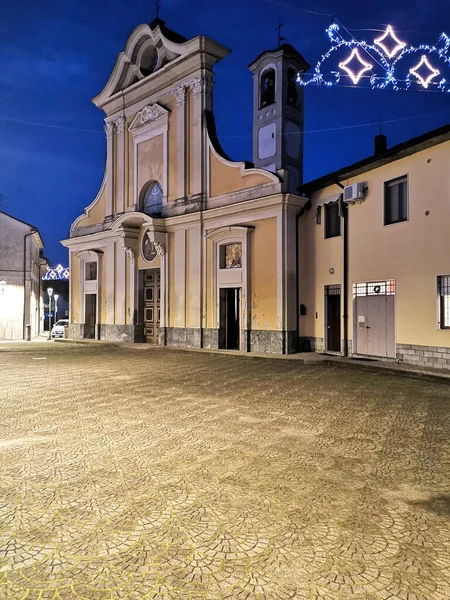 Die Kirche Des Fratta Dorfes Der Nähe Der Stadt Lodi — Stockfoto