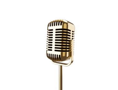  Bir stand Vintage metal mikrofon