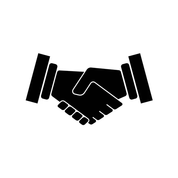 Handshake icona vettoriale illustrazione — Vettoriale Stock