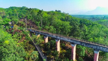 Asılı Köprü 'nün hava görüntüsü drone görüntüsü