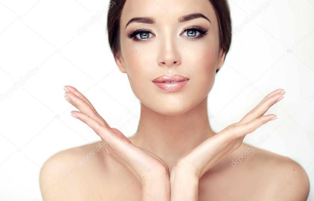 Woman  with young healthy skin