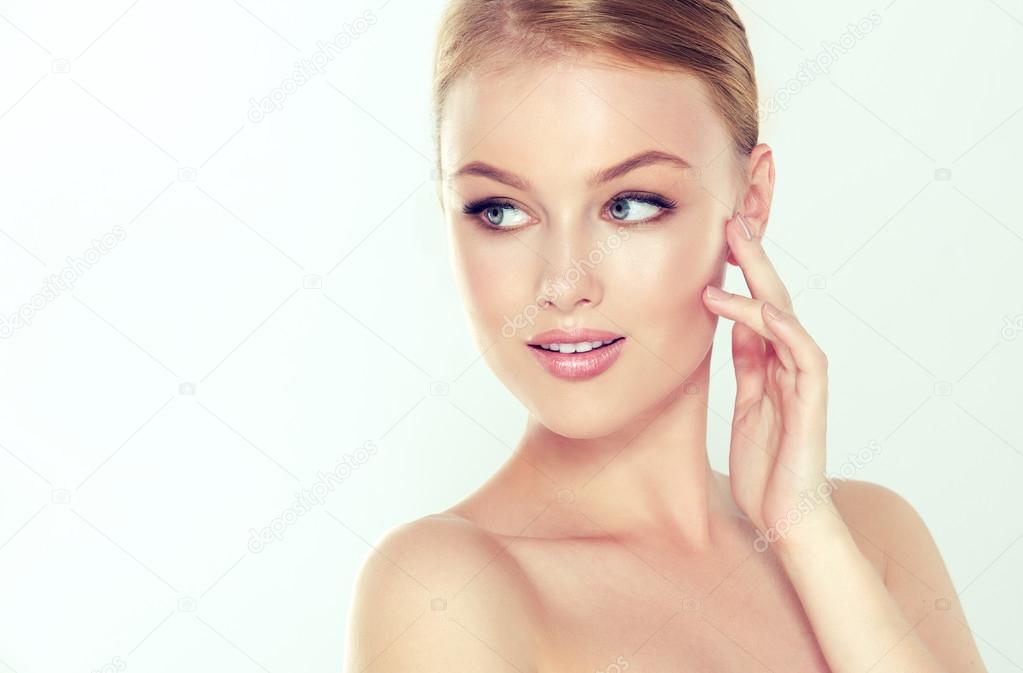 Woman with young healthy skin