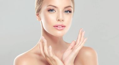 Young Woman with clean fresh skin clipart