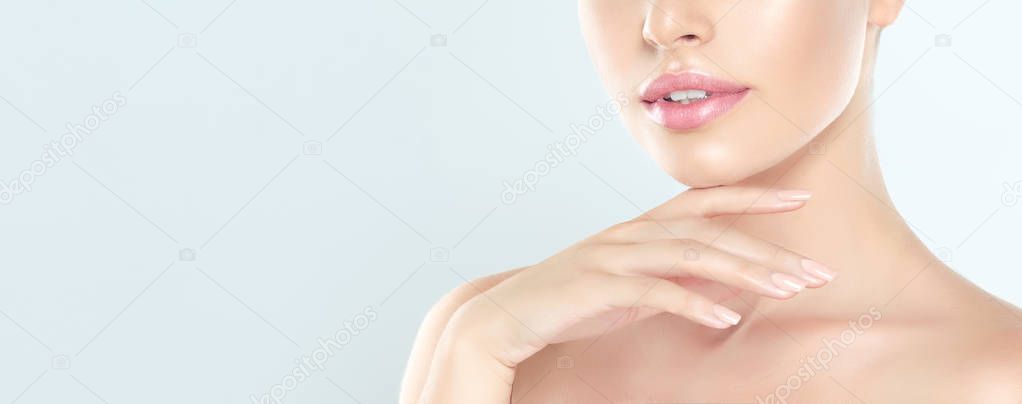 Young Woman with clean fresh skin