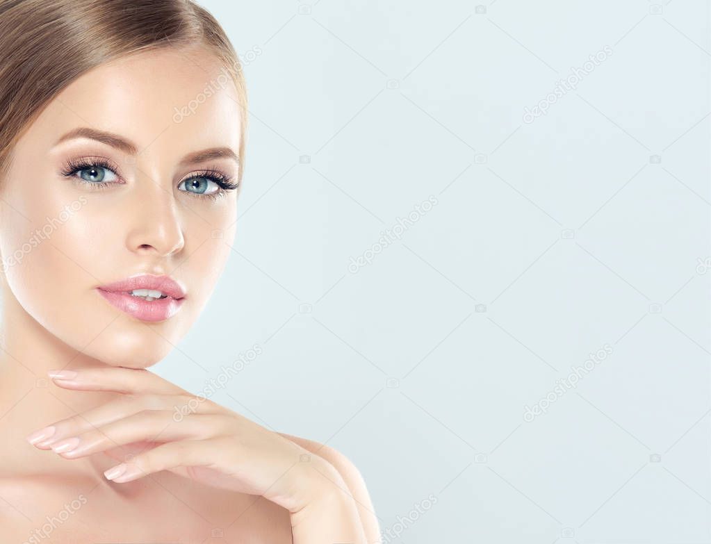 Young Woman with clean fresh skin 