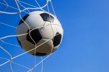 Futbol futbol gol gökyüzü ile net.