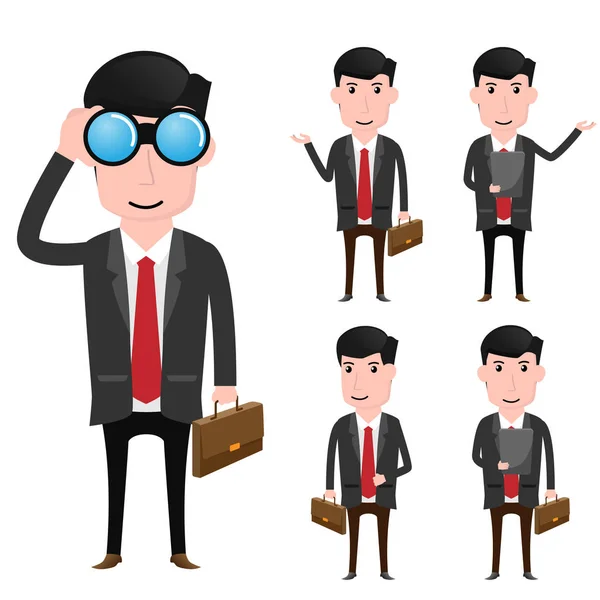 Character of business man vector illustration. — Stock Vector