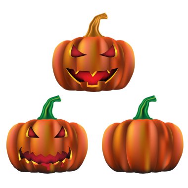 Mutlu Cadılar Bayramı partisi konsepti ile hayalet kabak vektör illustr