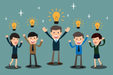 Mutlu ve başarılı iş, iş takım tutan el ve ra