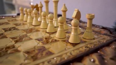 wooden chess wood carving, chisels, handmade, crafts, DIY