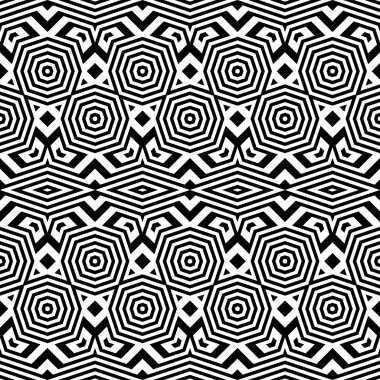 kesintisiz tek renkli geometrik desen tasarım