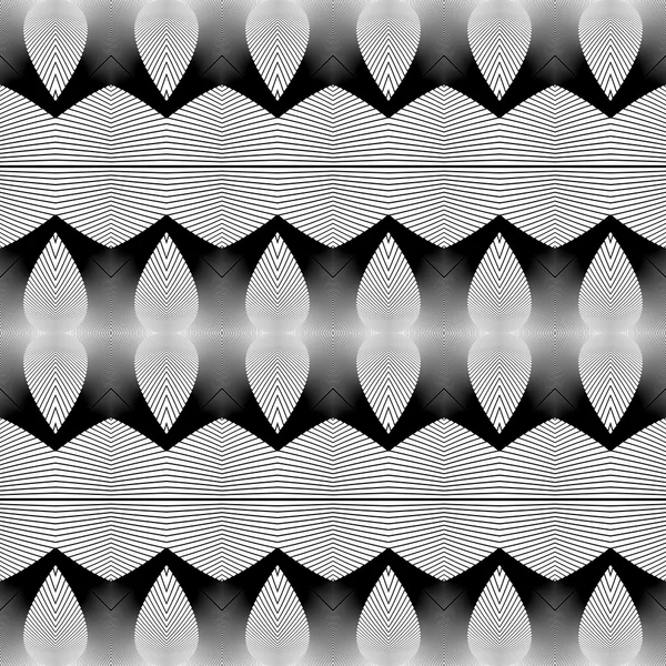 设计无缝单色装饰图案 — 图库矢量图片