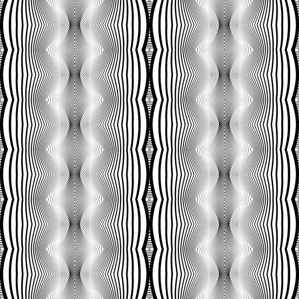 Design seamless monochrome decorative pattern — Stock Vector