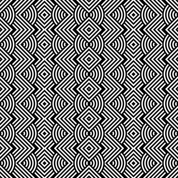 Design seamless monochrome geometric pattern