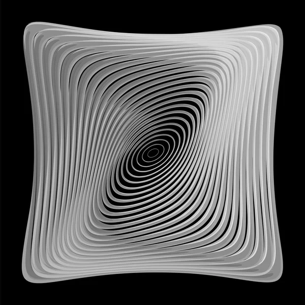 Conception fond illusion monochrome — Image vectorielle