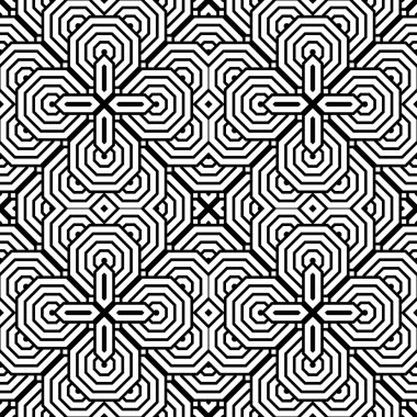 kesintisiz tek renkli geometrik desen tasarım
