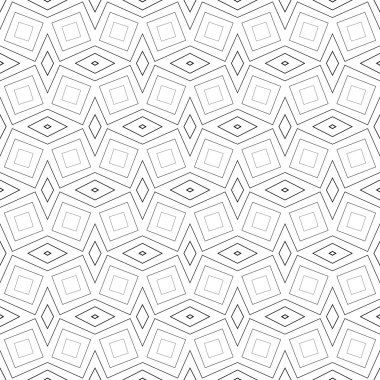 kesintisiz tek renkli geometrik desen tasarım