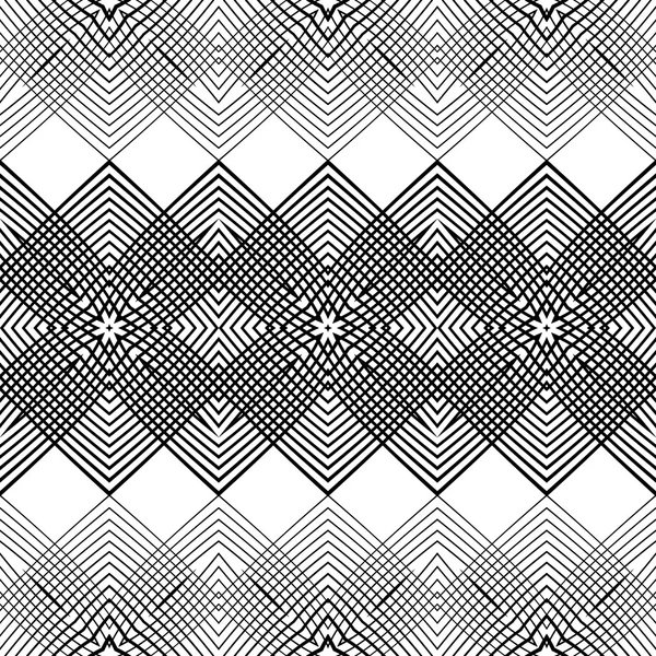 Design seamless monochrome grid pattern — Stock Vector