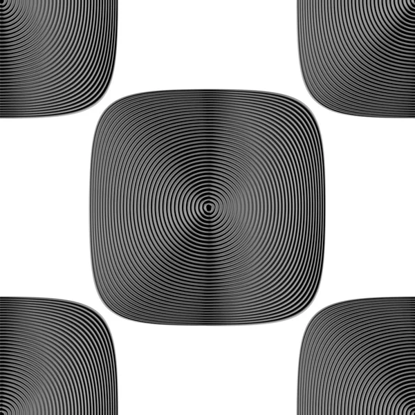 Diseño de fondo geométrico monocromo sin costuras — Archivo Imágenes Vectoriales