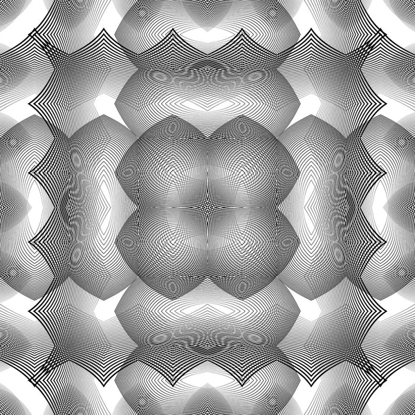 Diseño inconsútil patrón de rejilla monocromática — Archivo Imágenes Vectoriales