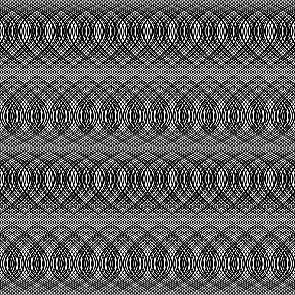 設計のシームレスなモノクロを振ってパターン — ストックベクタ