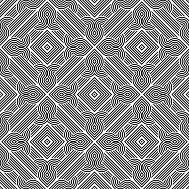 kesintisiz tek renkli geometrik desen tasarım