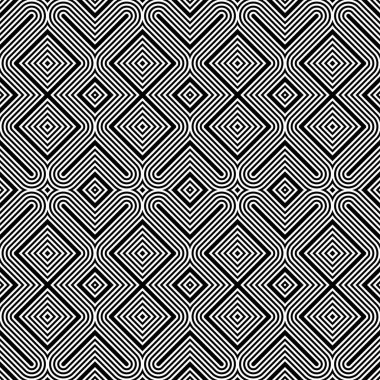 kesintisiz tek renkli geometrik desen tasarım