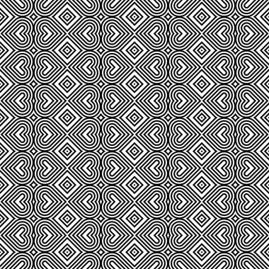 kesintisiz tek renkli geometrik desen tasarım