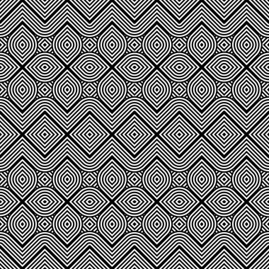 kesintisiz tek renkli geometrik desen tasarım