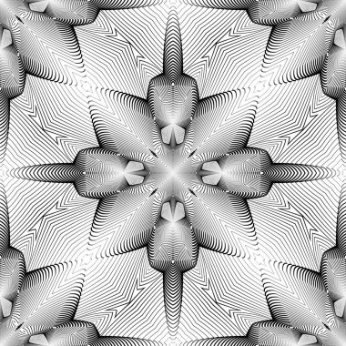 kesintisiz tek renkli dekoratif desen tasarım