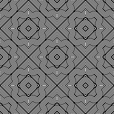 kesintisiz tek renkli geometrik desen tasarım