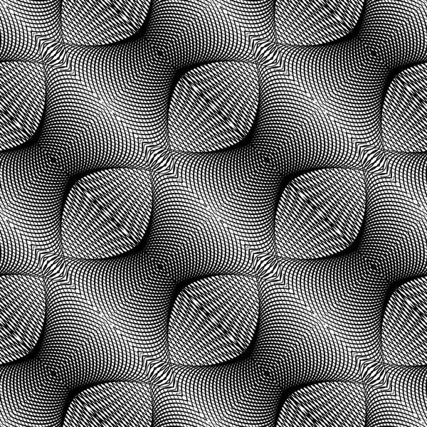 Design seamless monochrome grid textured background — Stock Vector