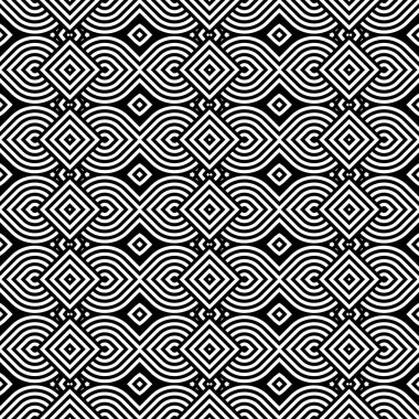 kesintisiz tek renkli geometrik desen tasarım