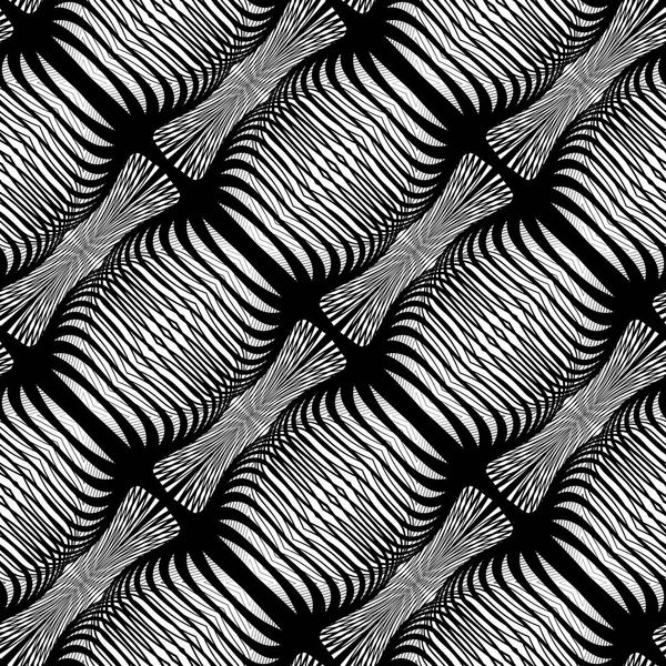 Diseño inconsútil patrón de rejilla monocromática — Archivo Imágenes Vectoriales