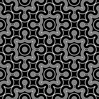 kesintisiz tek renkli geometrik desen tasarım