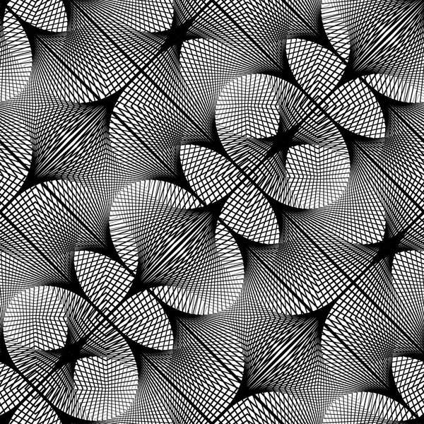 Modèle de grille monochrome sans couture — Image vectorielle