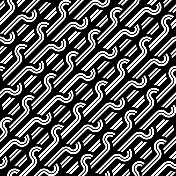 Design motif monochrome sans couture — Image vectorielle